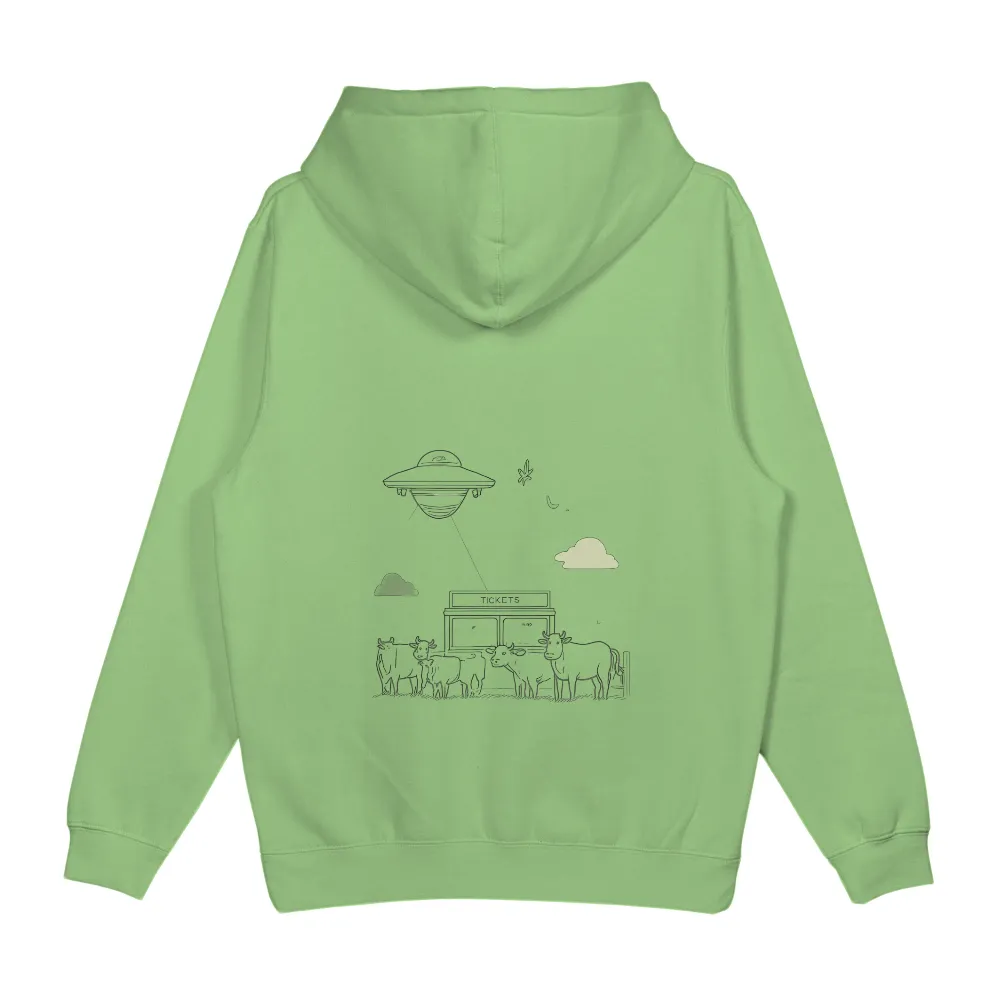 TShirt Design: UFO Cows at the Ticket Booth|maybe we re the aliens t shirt