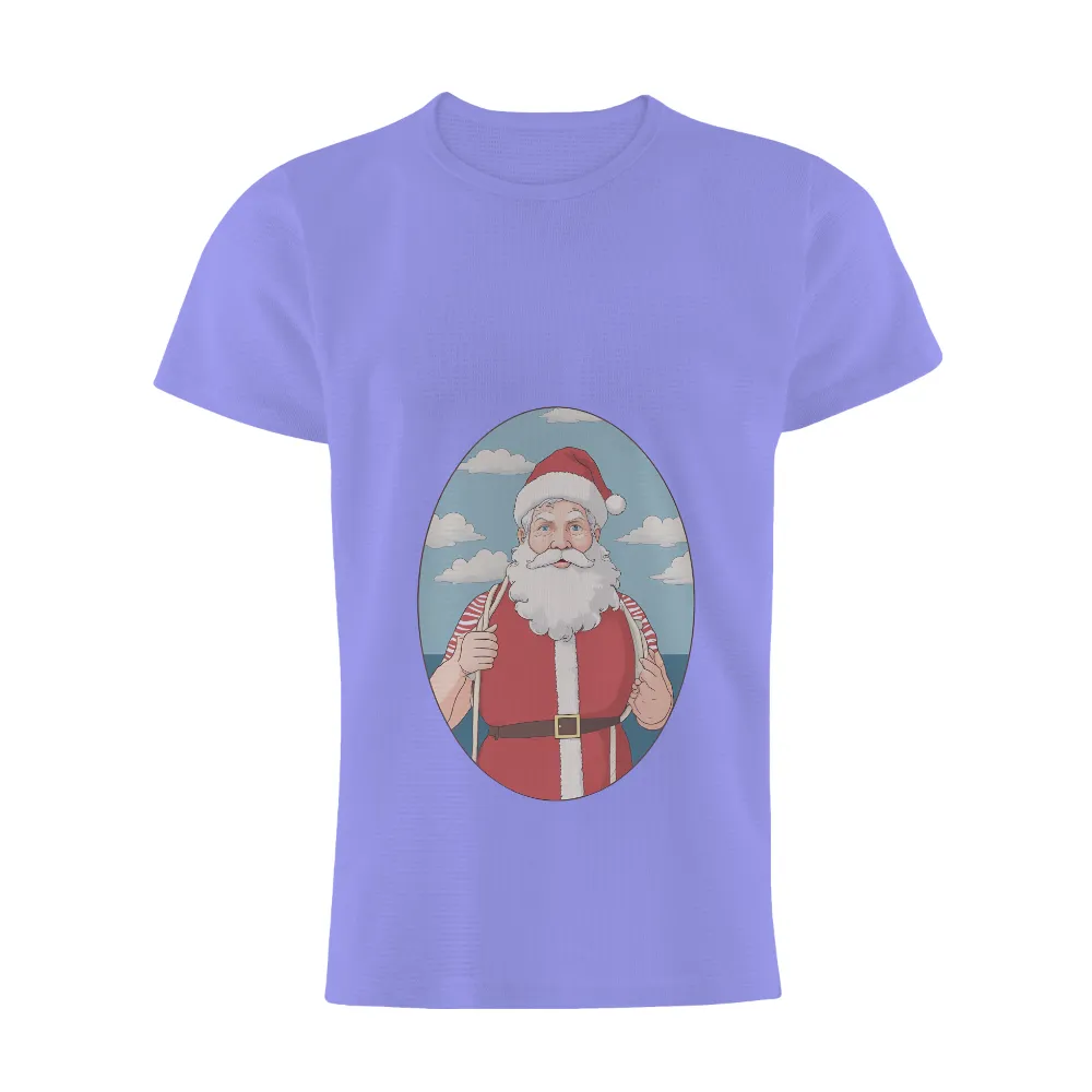 T-Shirts Custom: Modern Santa's Festive Adventure|christmas t shirt 2022