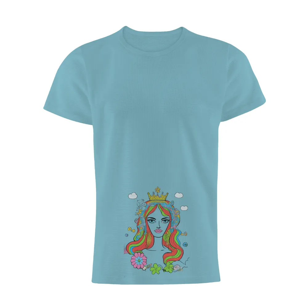 Queen of Dreams: A Vibrant TShirt Design|august queen birthday shirt