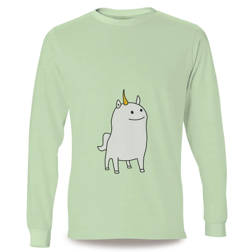 T-Shirt Printing: Minimalist Unicorn - Childhood Wonder and Imagination|ranboo unicorn merch