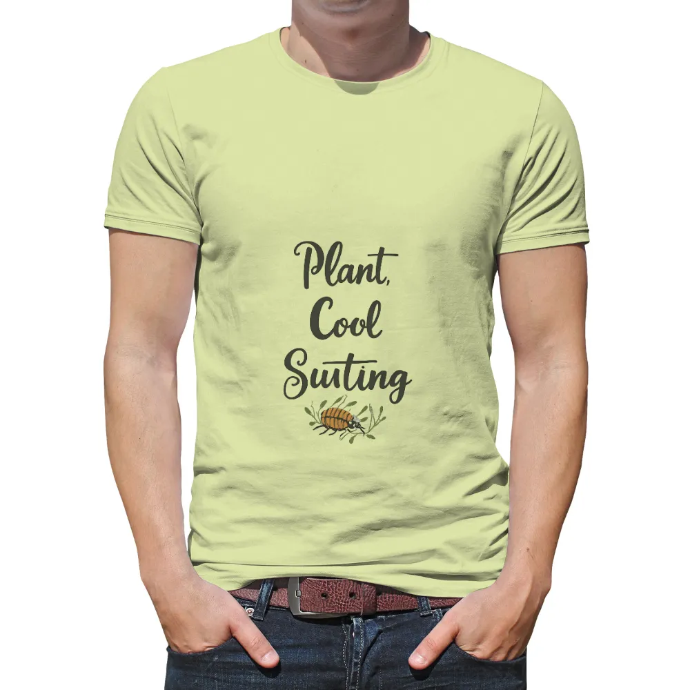 Custom Tee Shirts: Plant Cool Suiting - Beetle Adventure|banksy joy millward