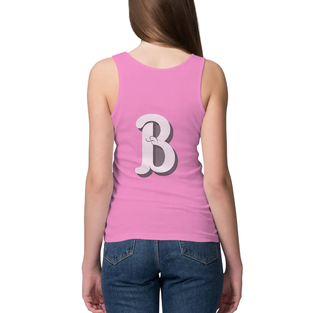 Shirts Graphic Tees | Letter B Artistic Design|Bold and intricate 'B' design