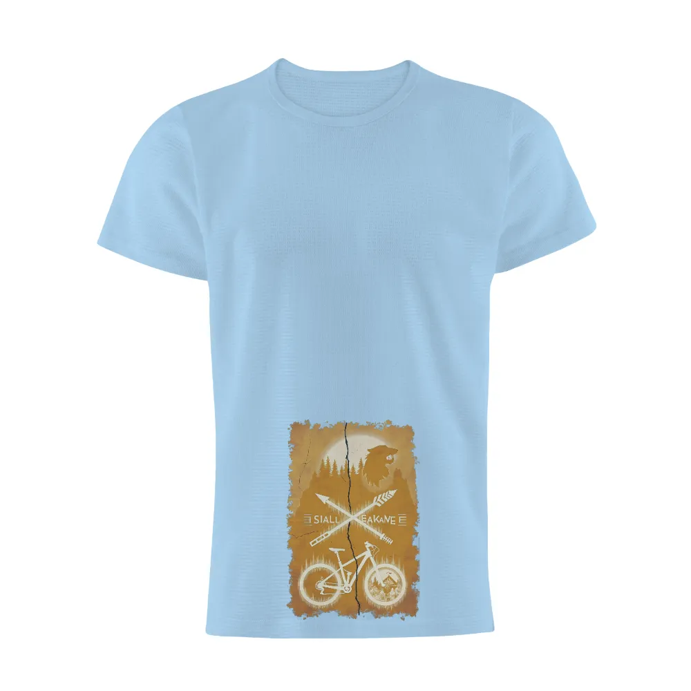 Custom T-Shirt Printing: Adventure Awaits - Mountain Biking and Nature|weekday journey shirt