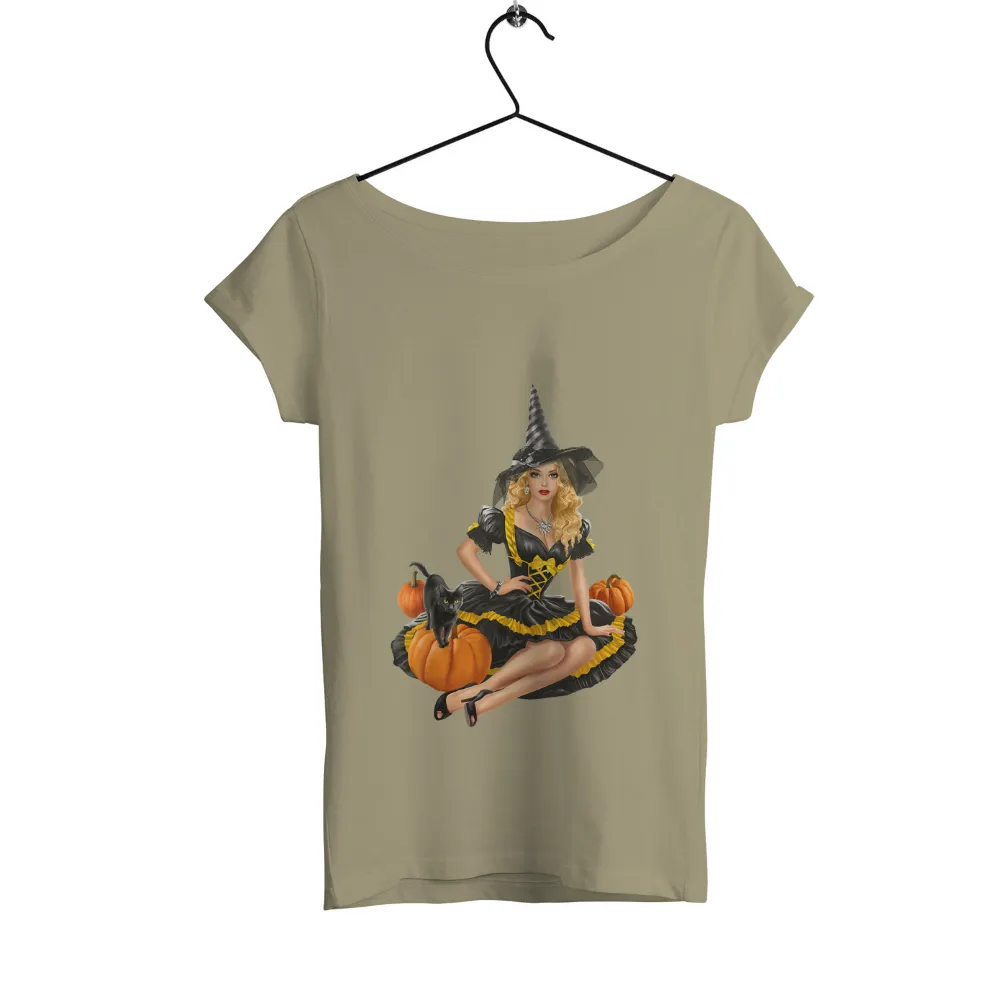 T-Shirts Design: Witchy Halloween Charm with Elara|halloween shirt 2022