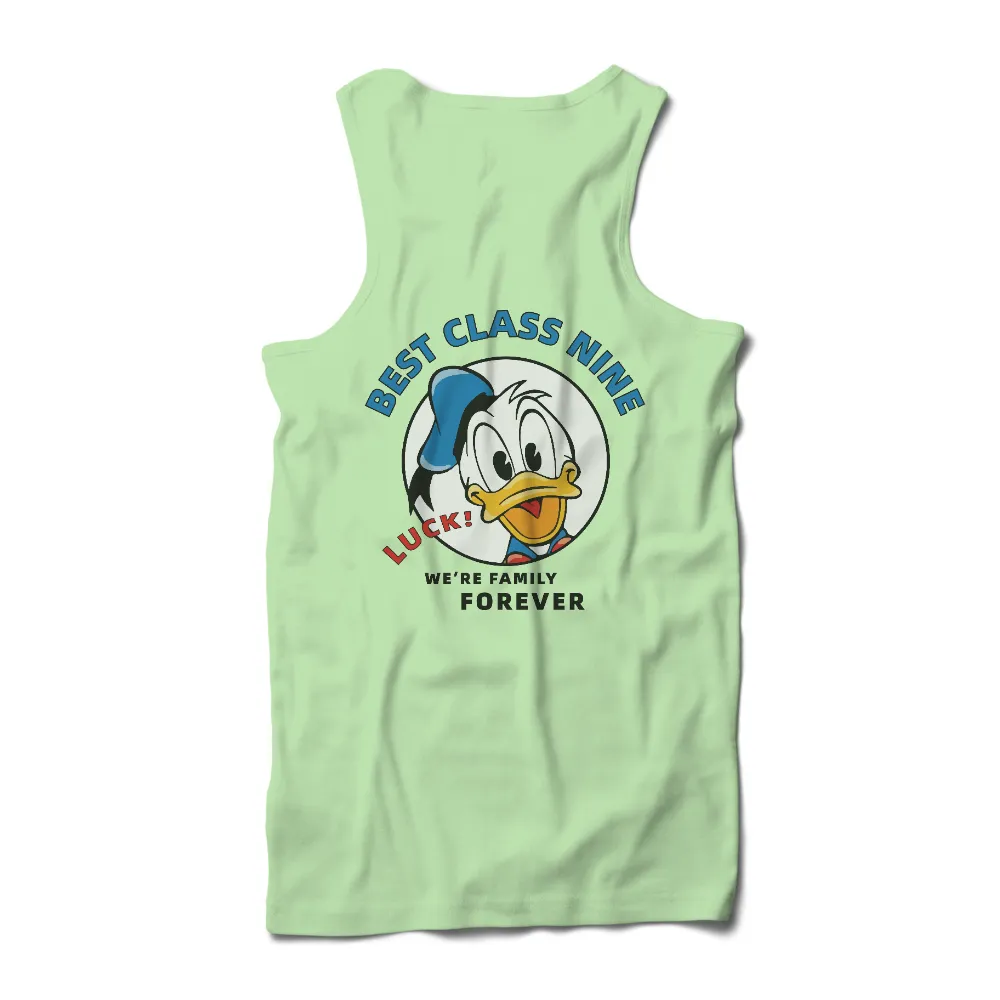 TShirt Design: Donald Duck - Best Class Nine, We're Family Forever|g force cartoon t shirt