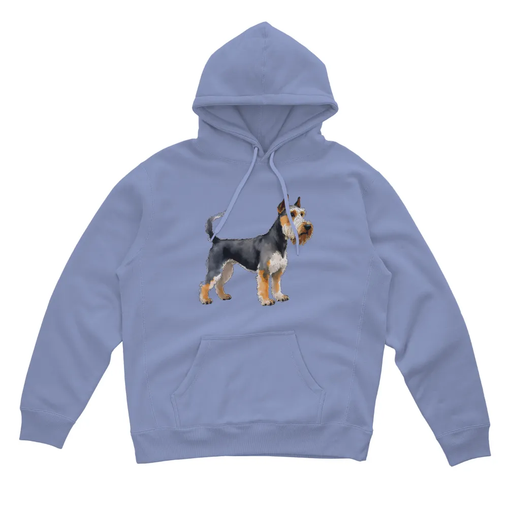 Graphic Tees: Max the Adventurous Schnauzer - Artistic Dog Design|mothers day dog mom shirt