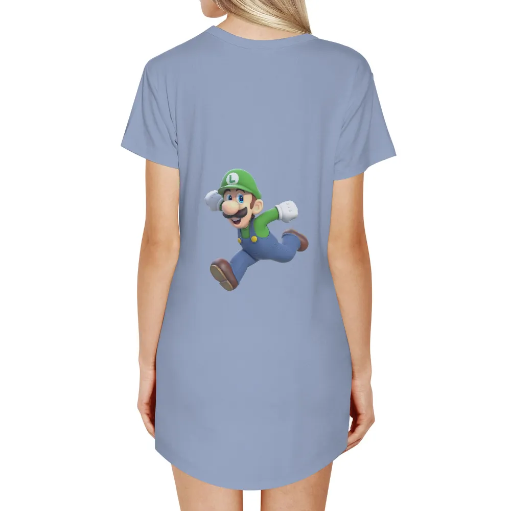 Custom T-Shirt Printing: Luigi's Adventure in the Pixelated World|adventure time dancing with monsters shirt