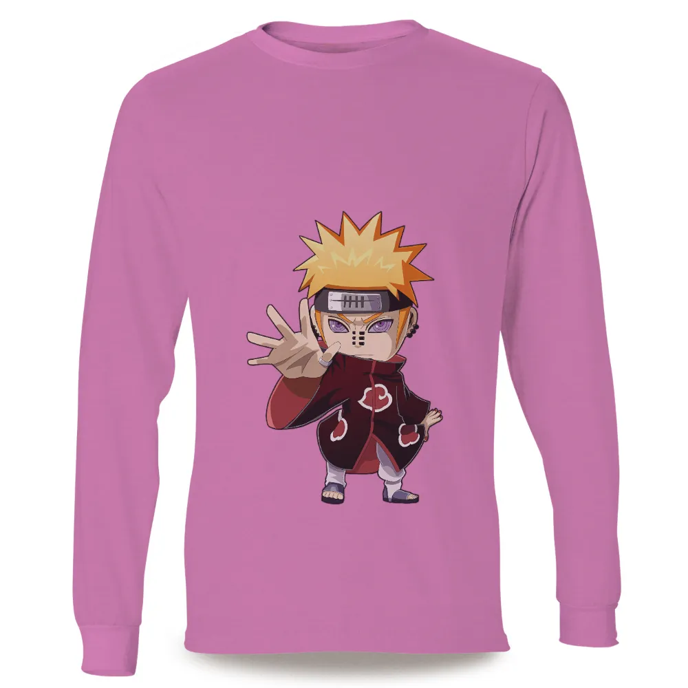 TShirt Printing: Naruto's Journey - Anime Perseverance Design|cartoon character long sleeve shirts