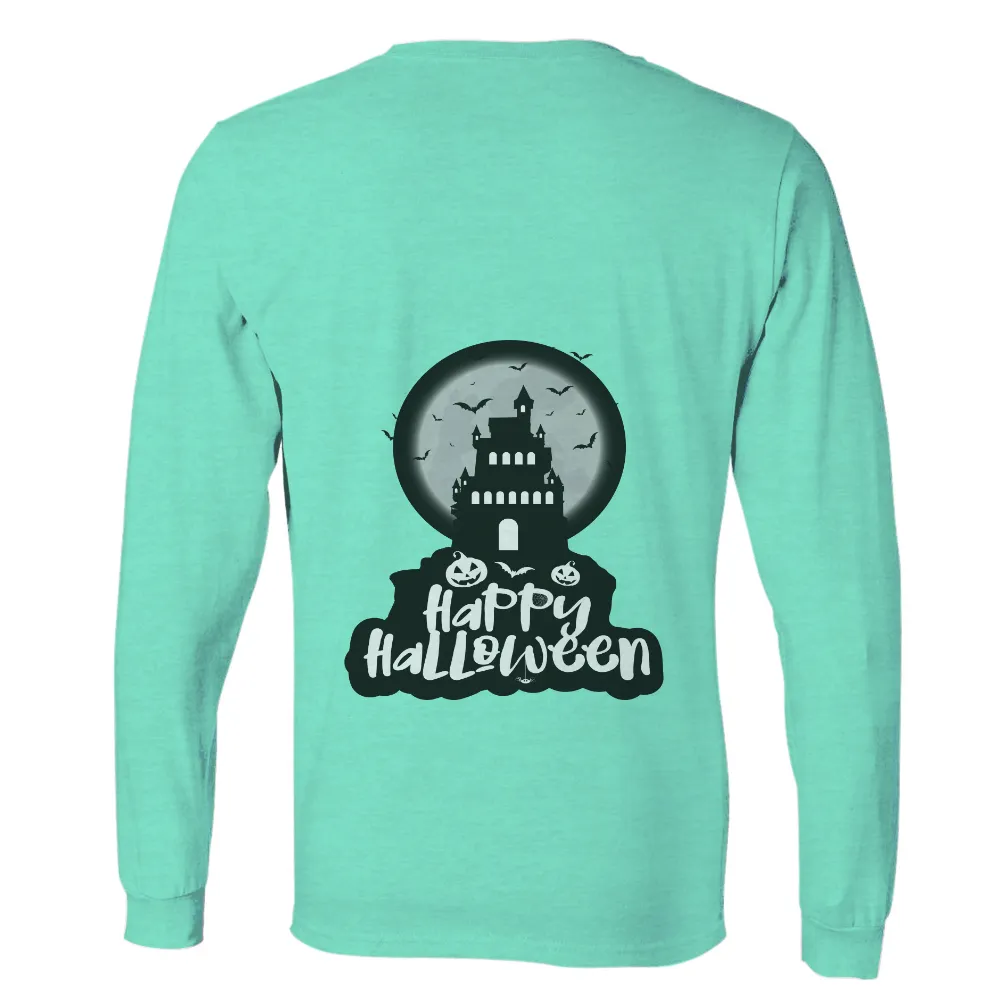 Tee Shirt Printing: Spooky Castle Happy Halloween Design|halloween 2022 shirt