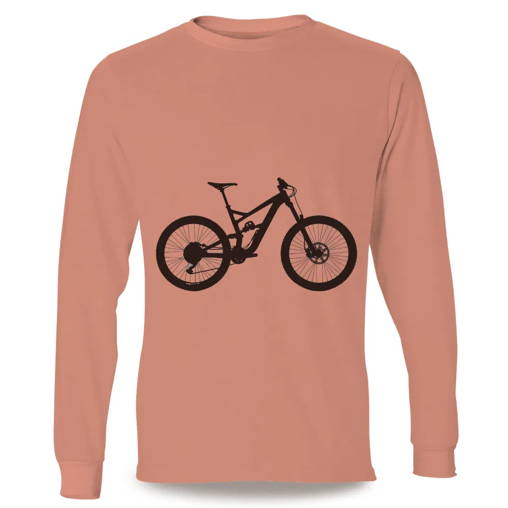 Tee Shirts Printed: Mountain Bike Adventure - Minimalist Design|enes freedom t shirt