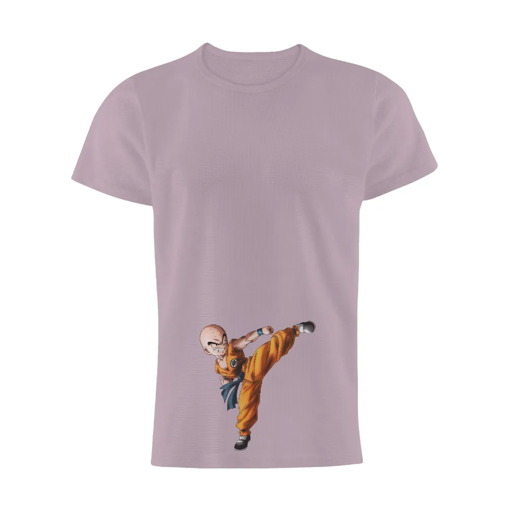 Customized Tee Shirts: Krillin's Powerful Kick - Anime Fighter Design|huf x street fighter chun li & cammy t shirt