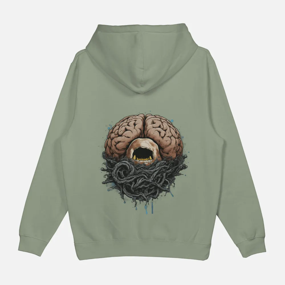 Cyberpunk Horror Graphic: Brain Design Art|giveon vintage t shirt