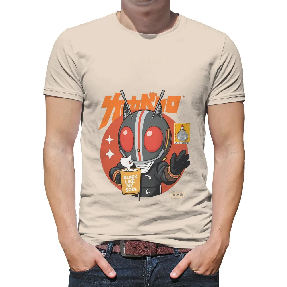 Kamen Rider Tee Shirt Printing | Pop Culture Anime Design| masked hero with red eyes