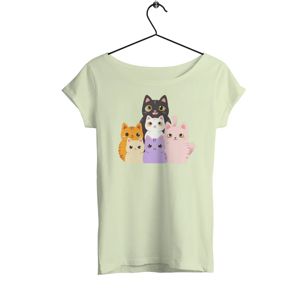 Tee Shirt Printing: Adorable Cats | Cute and Colorful Feline Designs|black cat with yellow eyes