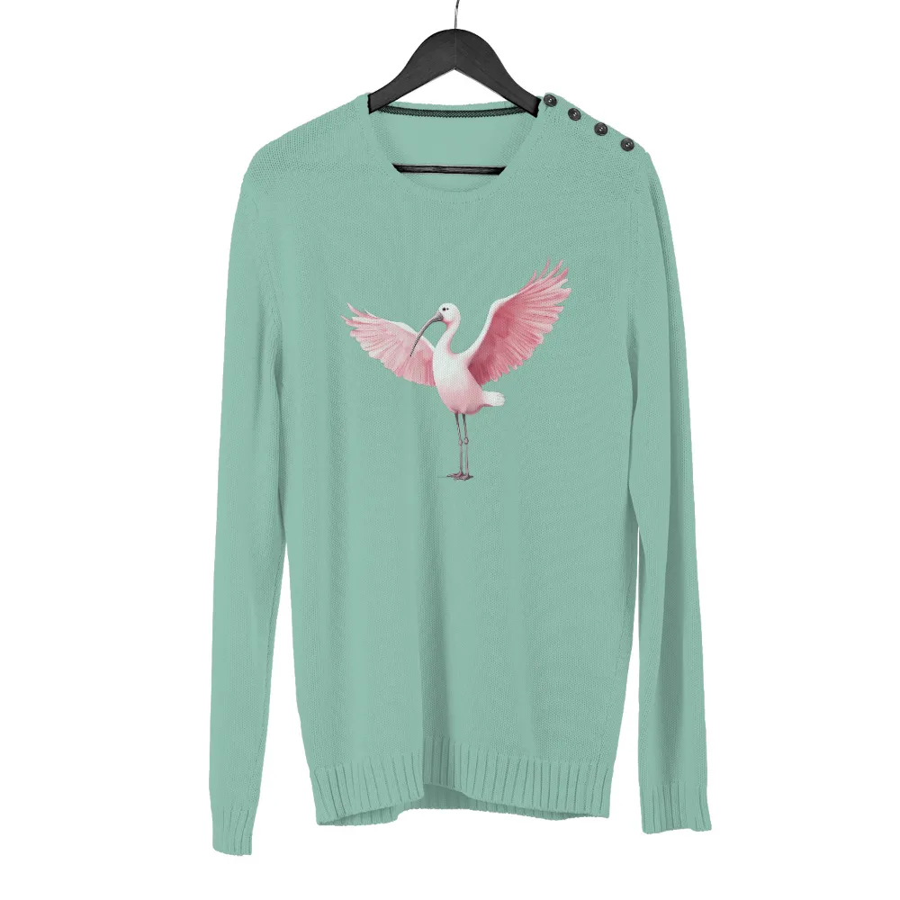 Customized Tee Shirts: Embrace Freedom with the Majestic Pink Ibis|roblox t shirt cute pink