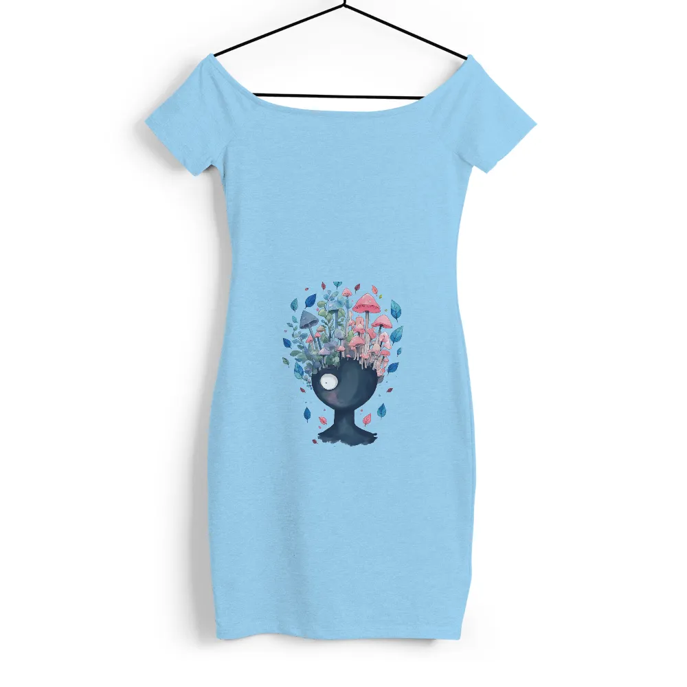 Enchanting Fantasy Mushroom Head Print Design|fantasy factory beer shirt