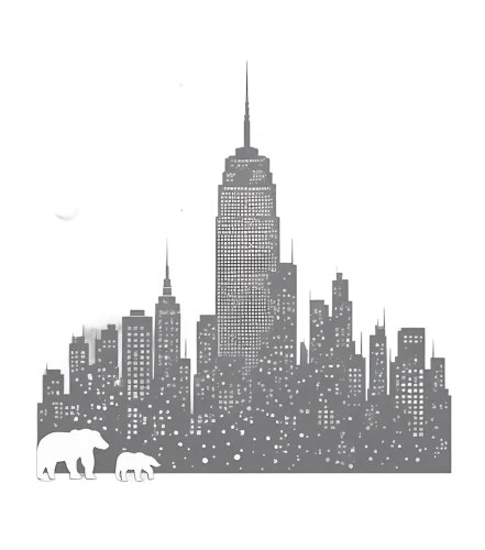 Cityscape Polar Bears Design: A Powerful Statement on Urban and Natural Harmony