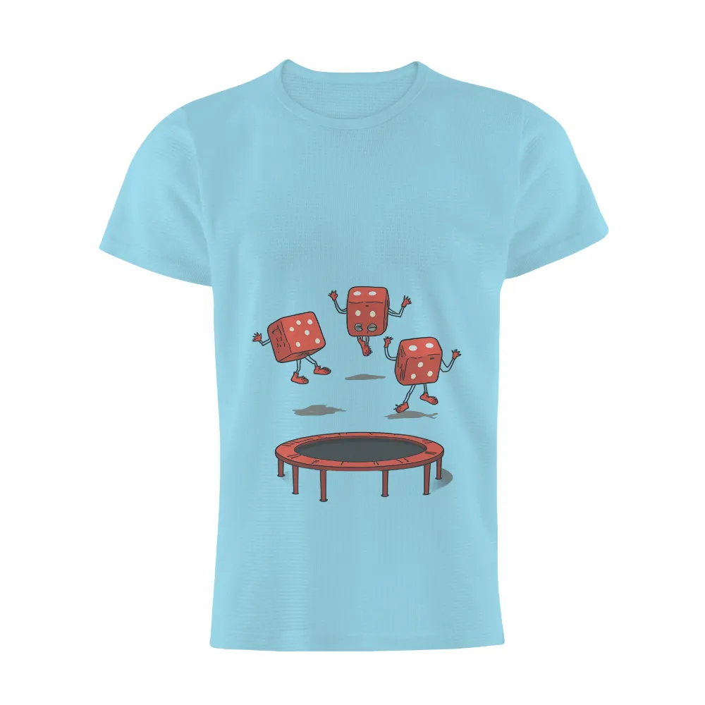 TShirt Design: Playful Dice on Trampoline|women red hot chili peppers t shirts