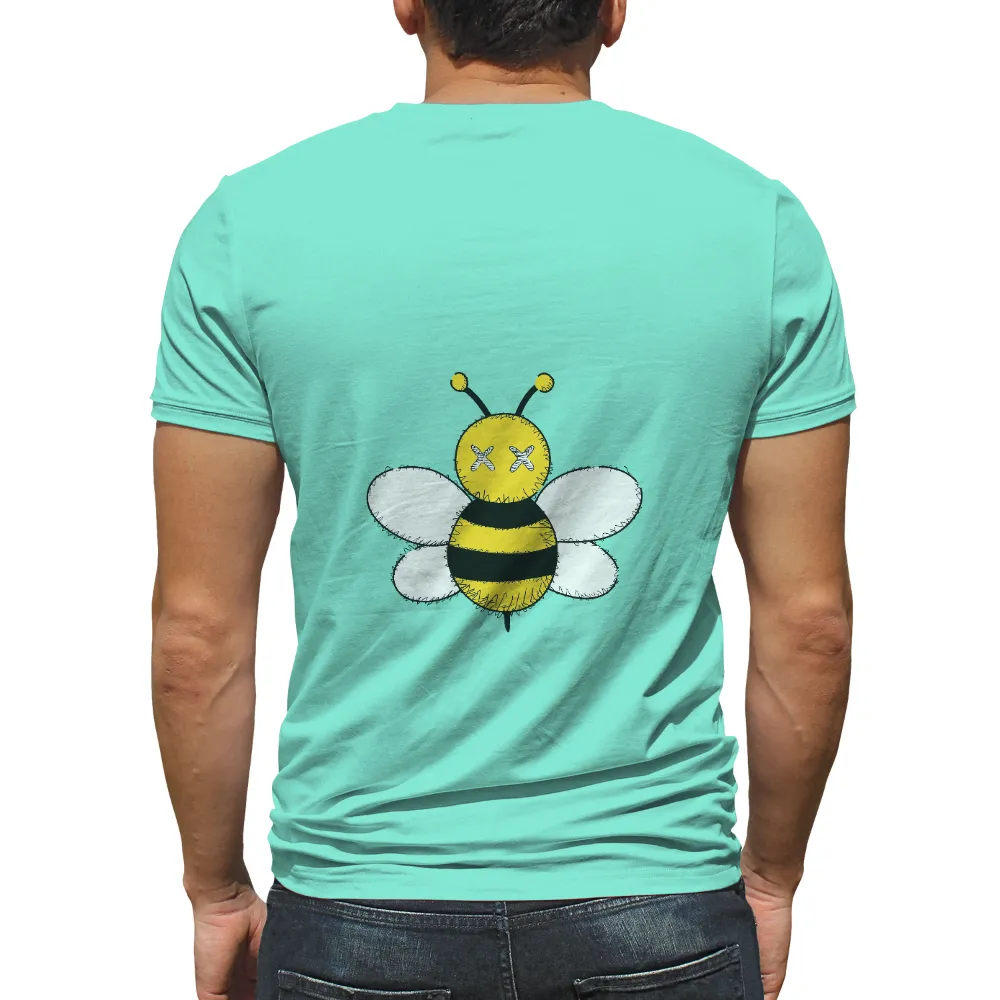 T-Shirts Custom: Whimsical Bee - Funny & Quirky Design|adam ant cartoon t shirt