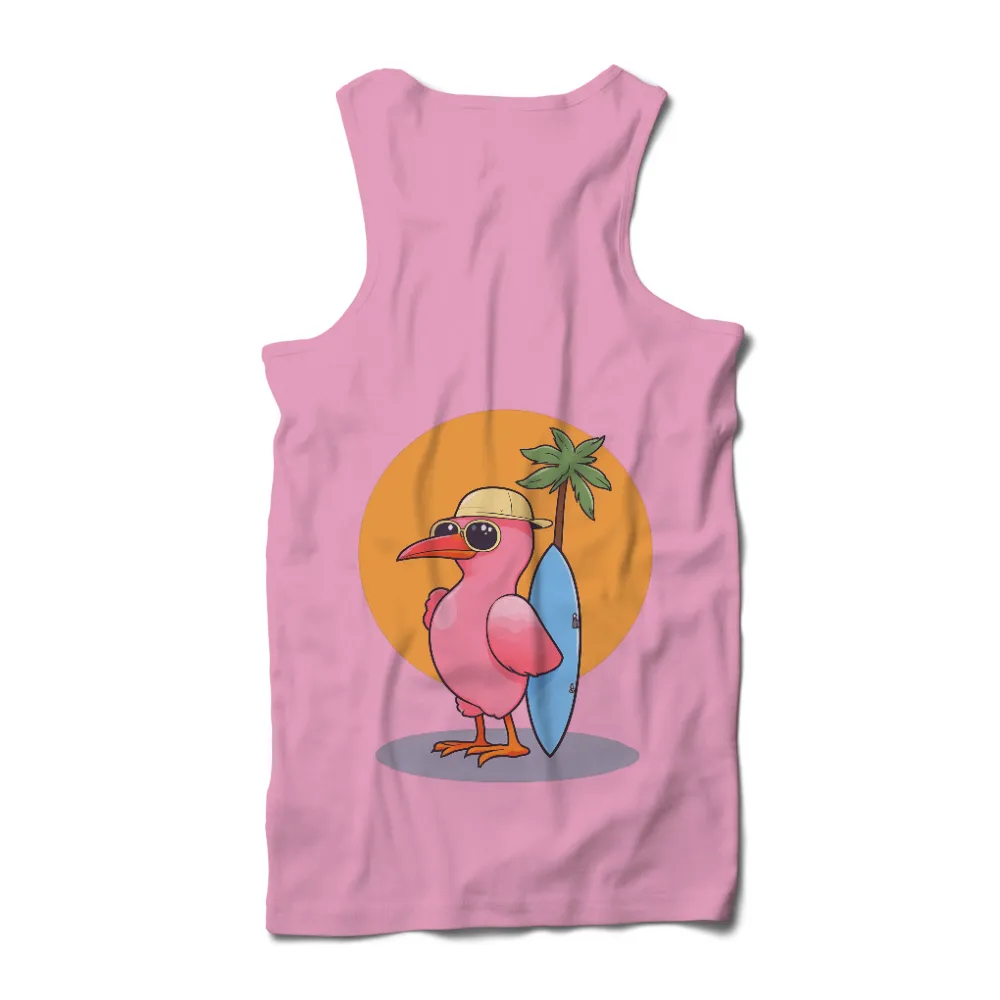 T-Shirts Design: Surfing Bird - Beach Adventure|t shirt days before summer