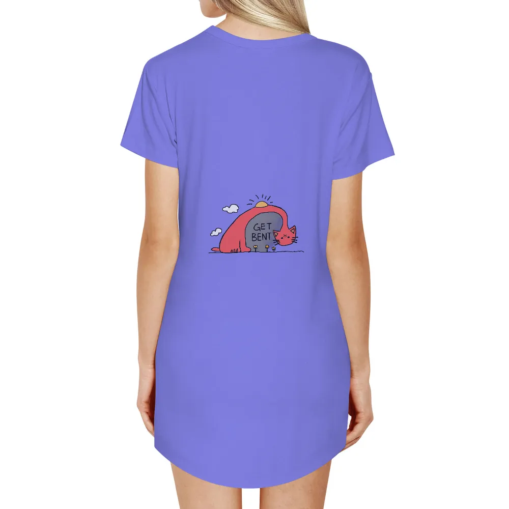 T-Shirts Pattern: Get Bent - A Whimsical Cat Design|pete the cat valentine's day shirt