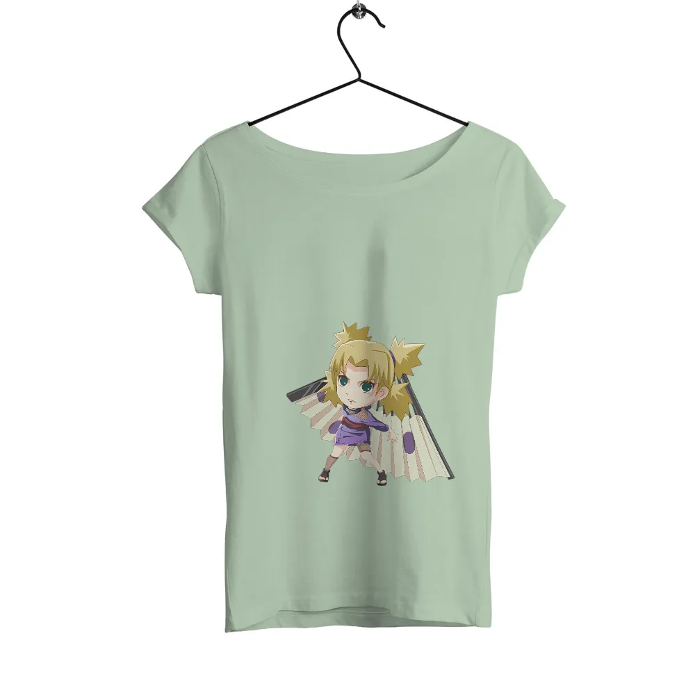 Tee Shirt Printing: Anime Ninja with Golden Hair and Large Fans|ninja shirt roblox