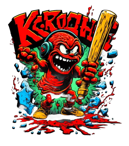 Custom T-Shirt Printing: KROGH! - Rebellious Street Battle Design