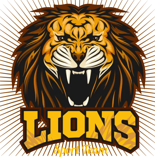 Lions Sport Team T-Shirt Printing: Bold and Courageous Design