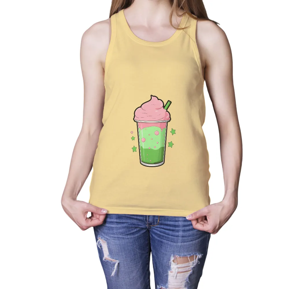 Customized Tee Shirts: Galactic Smoothie - Whimsical and Colorful Design|galaxy t shirt pattern