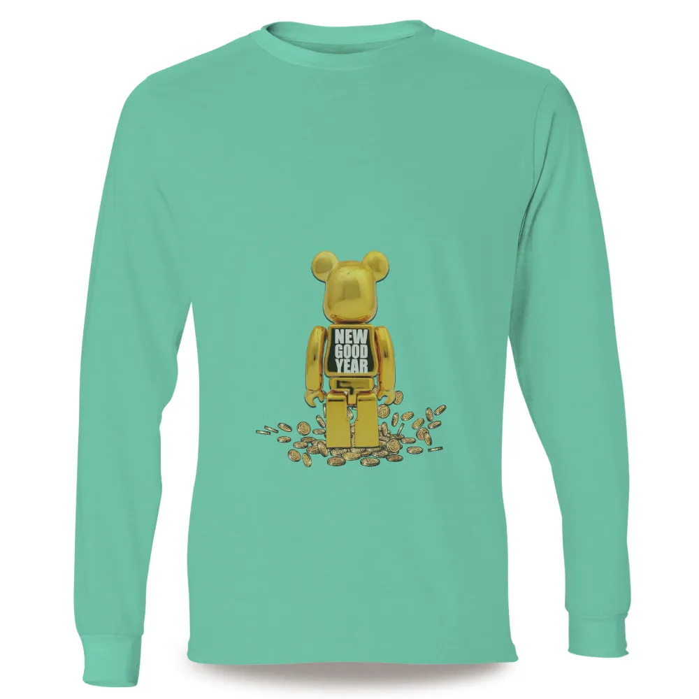 T-Shirts Custom: Golden Bear - NEW GOOD YEAR|2023 new year shirt design