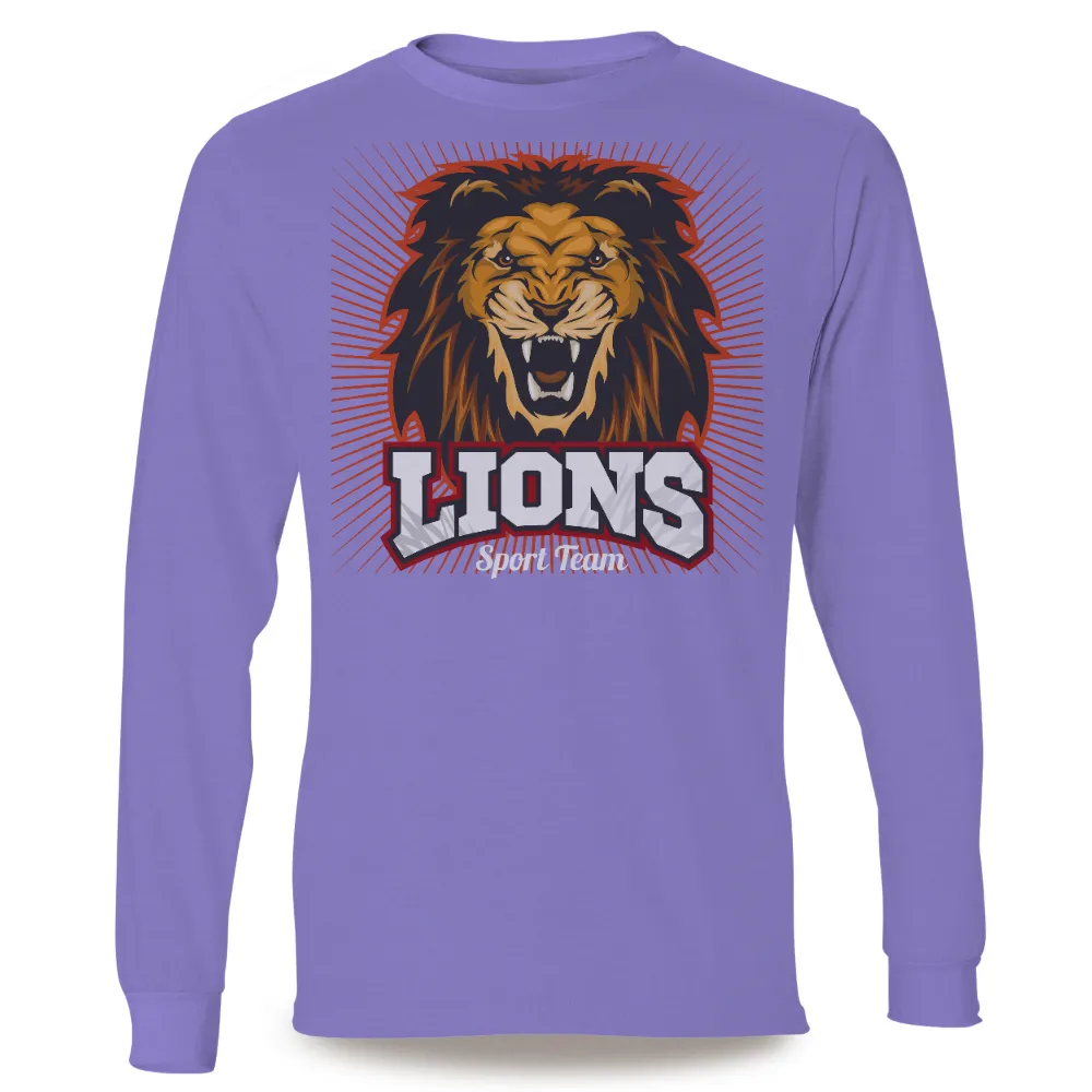 Lions Sport Team T-Shirts Pattern: Strength and Courage|team britney shirt kc chiefs