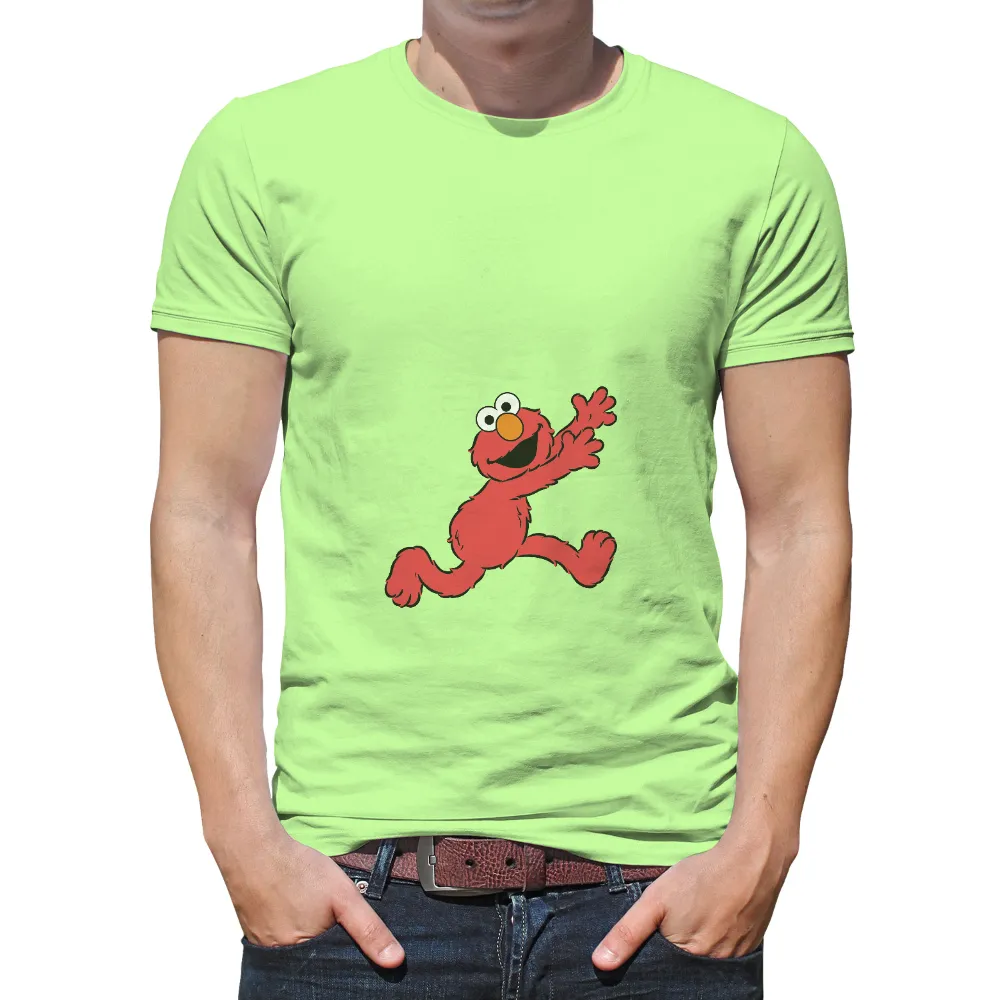 T-Shirts Custom: Spread Joy with Elmo, Sesame Street's Beloved Character|designer cartoon t shirts