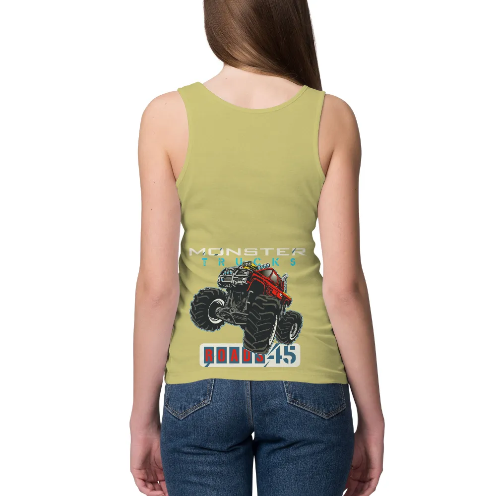 Customized Tee Shirts: Roads-45 Monster Truck Adventure|neon yellow custom t shirts