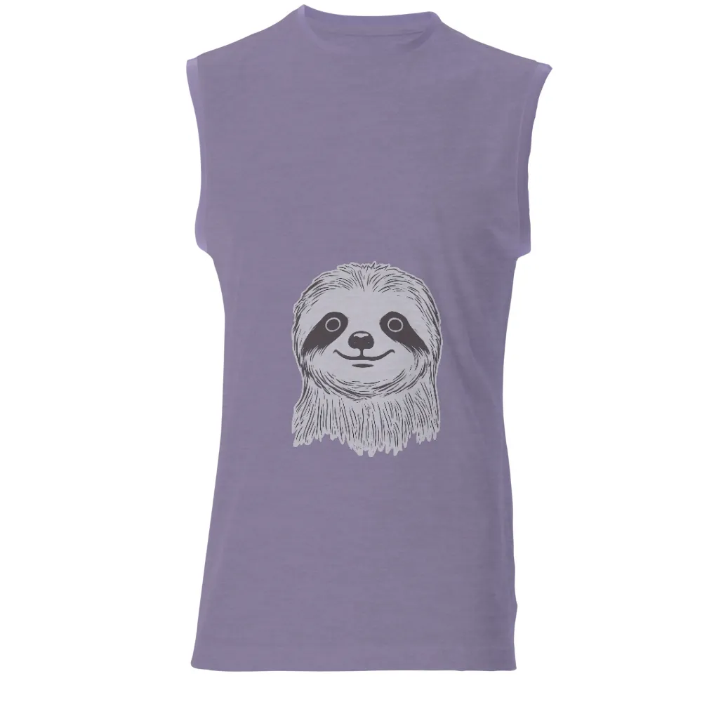 T-Shirts Design: Embrace Life's Simplicity with a Happy Sloth|happy plants nursery shirt