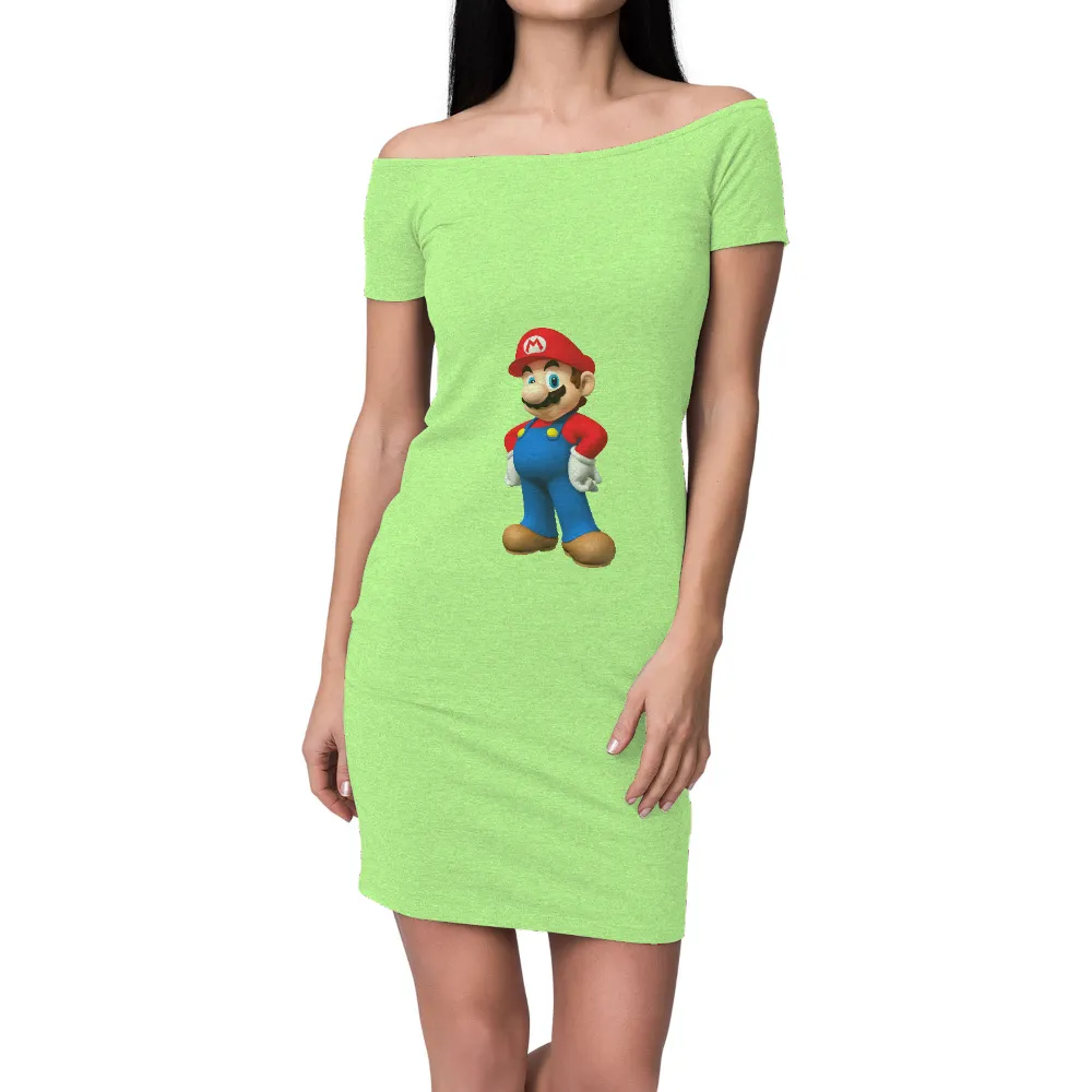 T-Shirts Custom: Iconic Mario Adventure - Gaming Pop Culture|men's haggar classic fit premium comfort spread collar dress