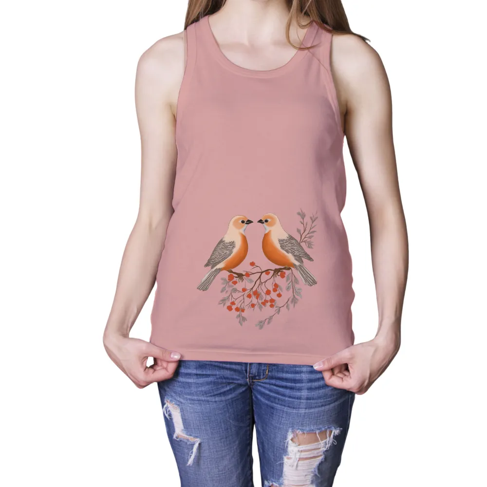 Shirts Graphic Tees: Birds of Harmony - Artistic Design|harmony day t shirts best and less