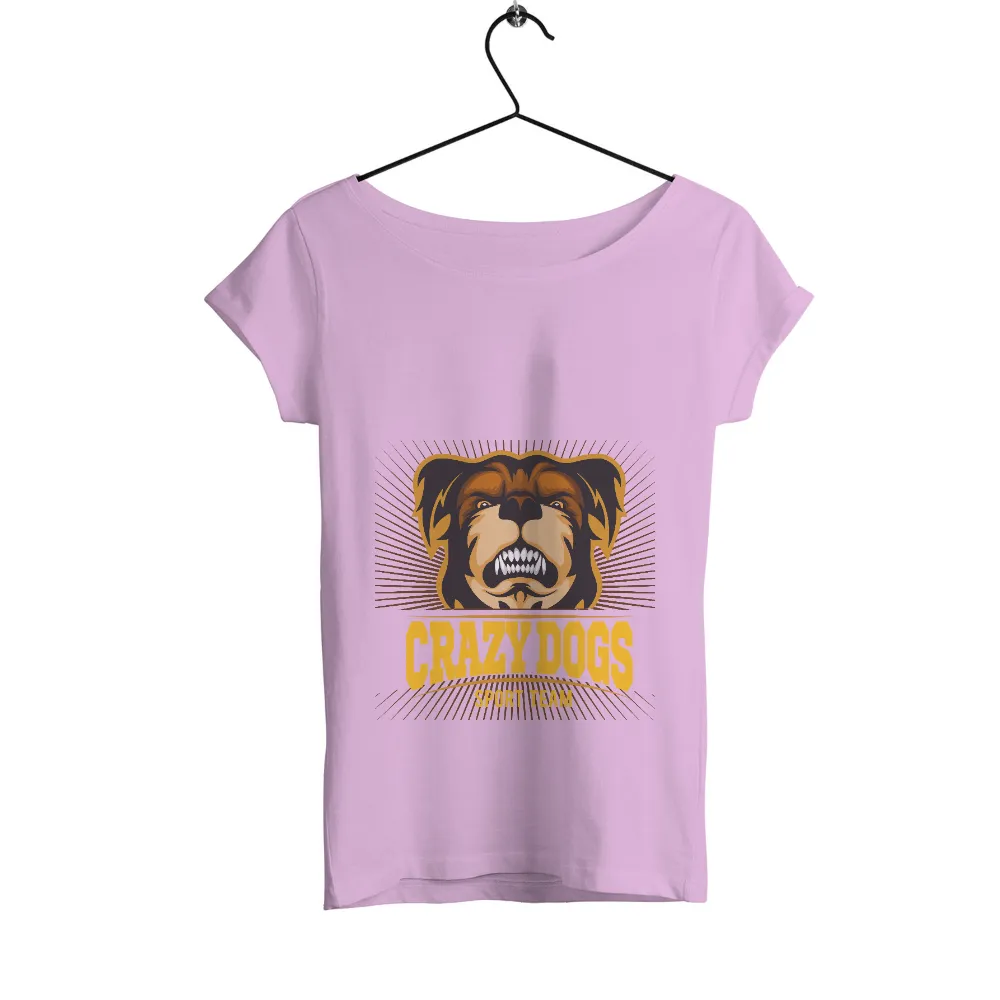 Tee Shirt Printing: Crazy Dogs Sport Team - Fierce Loyalty and Strength|nfl team uniforms 2022