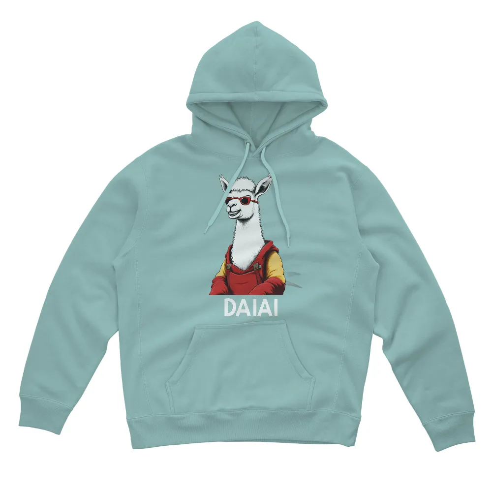 Custom Tee Shirts: Daiai the Fashionable Llama|llama valentine shirt