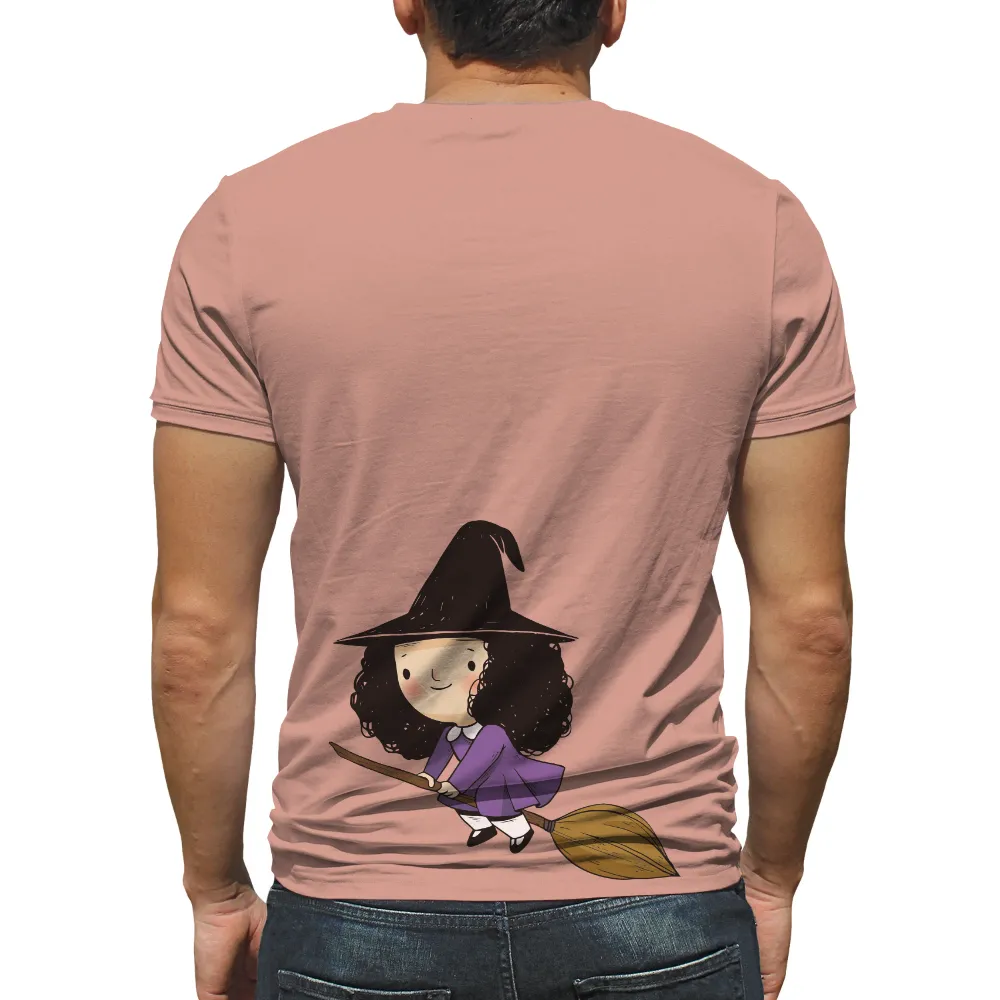 Tee Shirt Printing: Enchanting Witch Luna - Minimalist Magic Design|freedom march t shirt