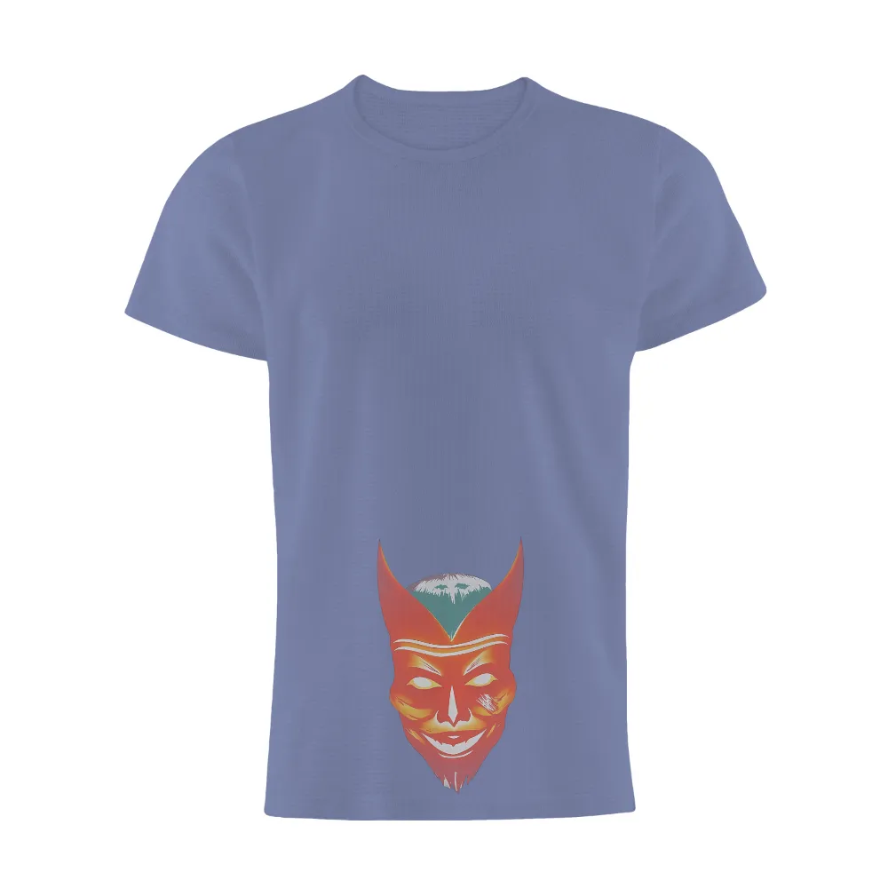 Krampus Graphic Tees | Folklore & Modern Artistry Shirts| bright orange and yellow hues