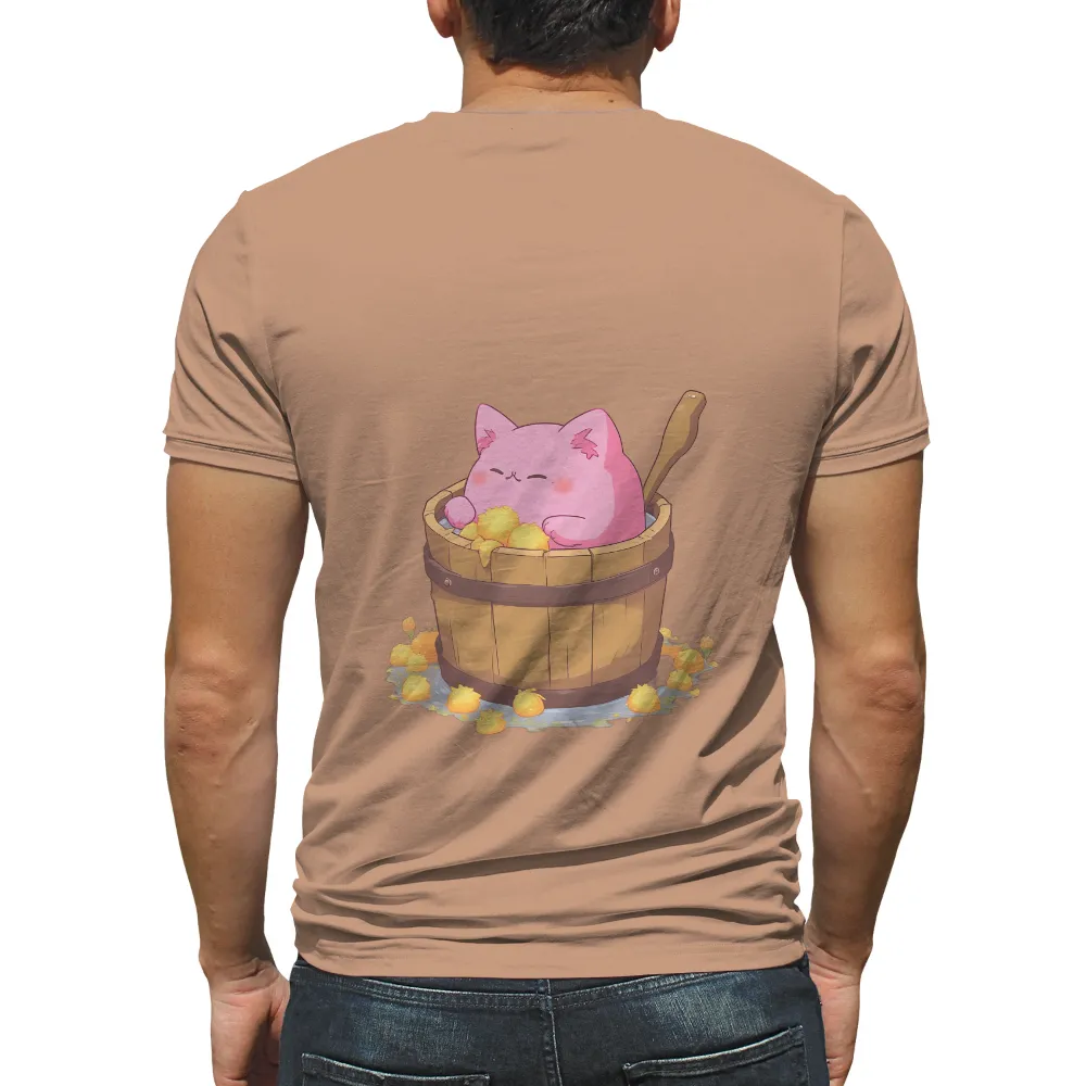 Customized Tee Shirts: Mochi's Relaxing Bath - Artistic Designs|t shirt best cat dad ever