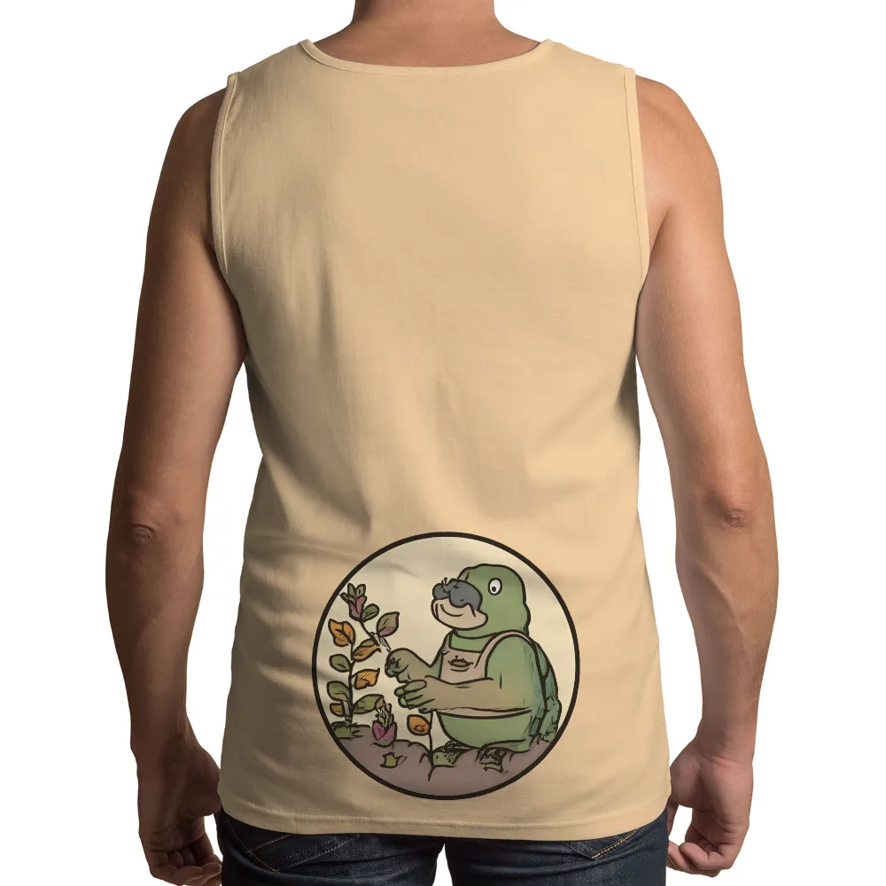 T-Shirts Custom: Terry the Gardener - Nature's Growth|orslow turtle print shirt