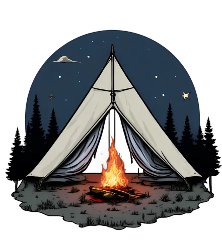 TShirt Printing: Camping Under the Stars - Adventure Awaits