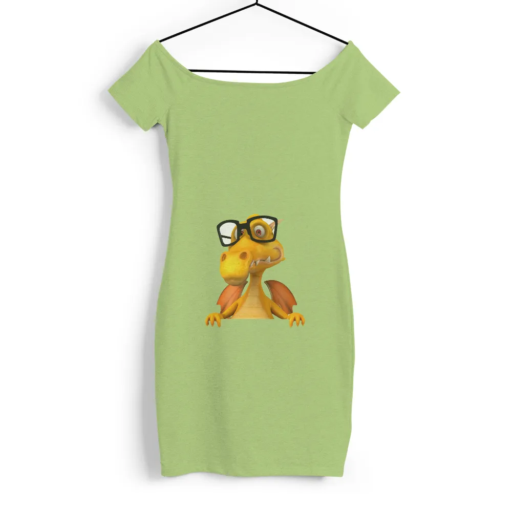 Tee Shirt Printing: Nerdy Dragon - Funny & Quirky Design|nostalgia t shirts online