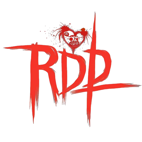 Tee Shirts Printed: RDP Artistic Design with Heart and Skull