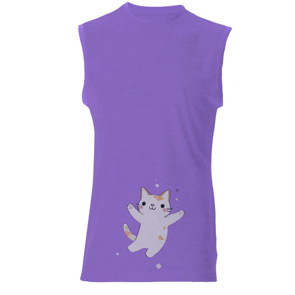 Tee Shirt Printing: Whiskers the Cat in a Snowy Wonderland|cute white roblox t shirt