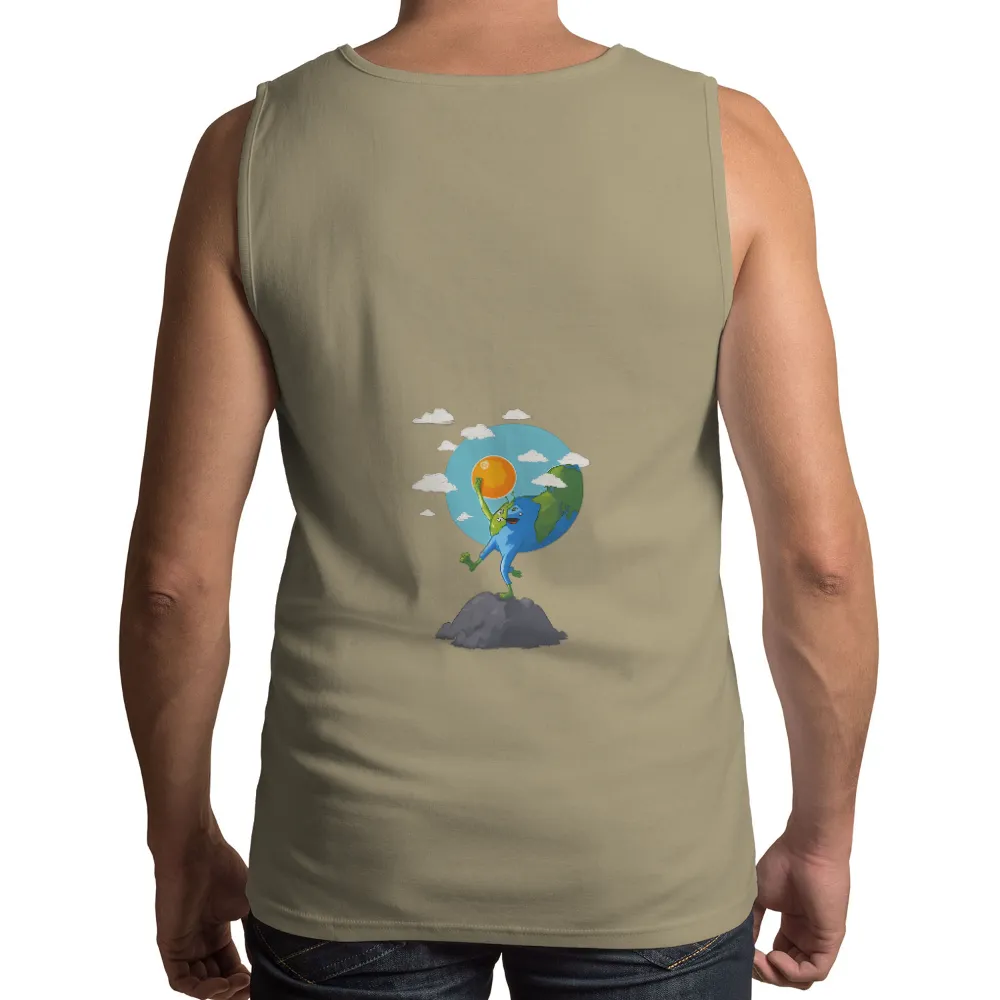 Custom Tee Shirts: Sunny and Earthy Playful Friendship|earth day 2022 shirt