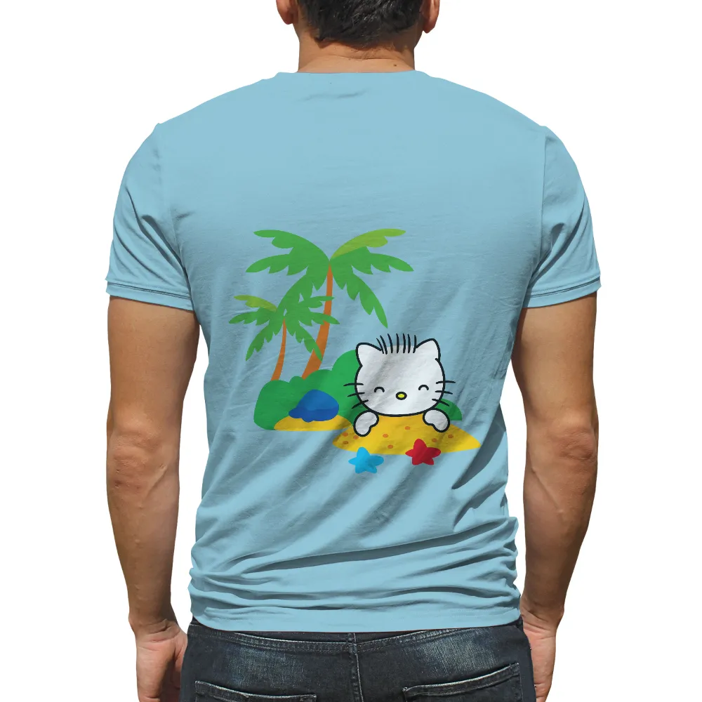 Tee Shirts Printed: Luna's Beach Bliss - Summer Relaxation|t shirt hello summer