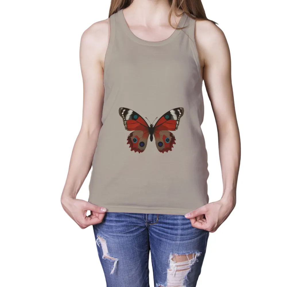 T-Shirts Pattern: The Beauty of Transformation with Peacock Butterfly|grab t shirt design