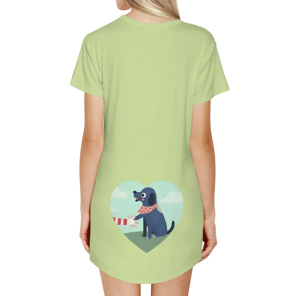 Tee Shirt Printing: Heartfelt Handshake Between Dog and Human|adventure time shirt sex